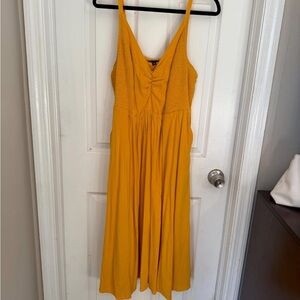 Torrid Yellow Sleeveless Sundress with Spaghetti Straps